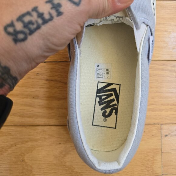 VANS | Classic icy blue canvas whimsy skater sneakers | WMS 7.5 - Picture 6 of 10